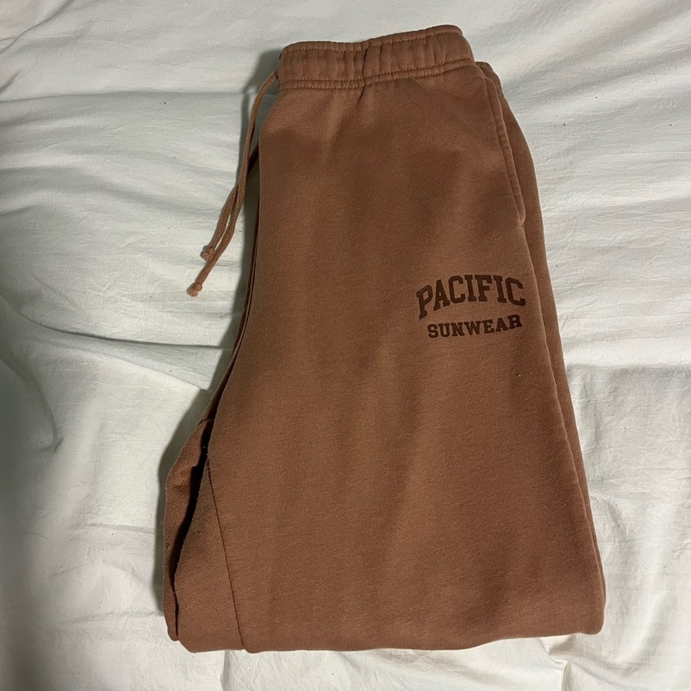Brown PacSun Jogger Sweatpants